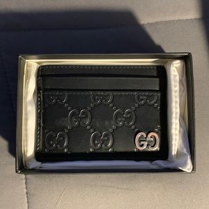Gucci Pattern Card Case. Authentic